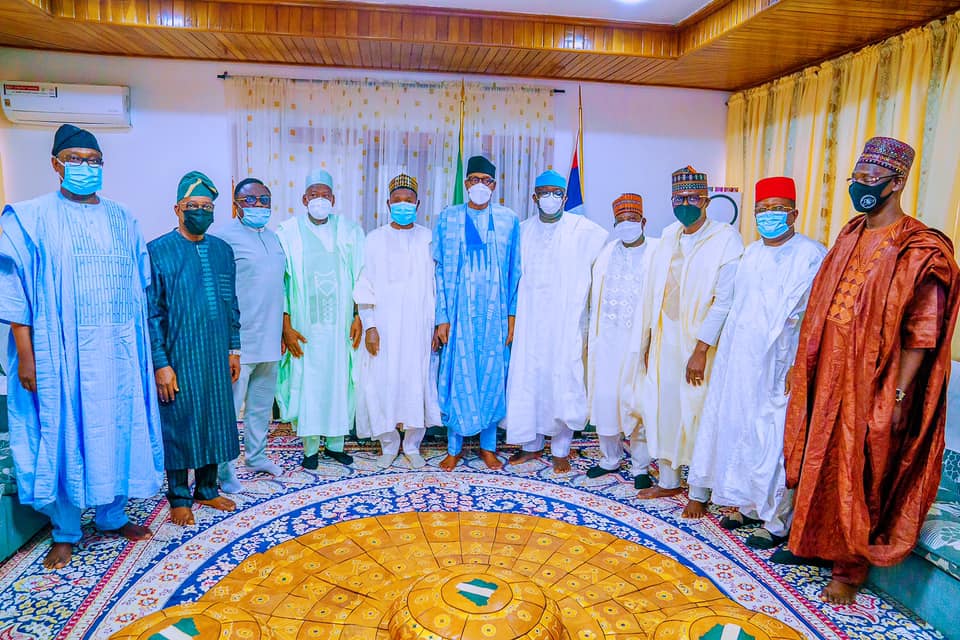 APC governors pay Sallah homage to Buhari in Daura