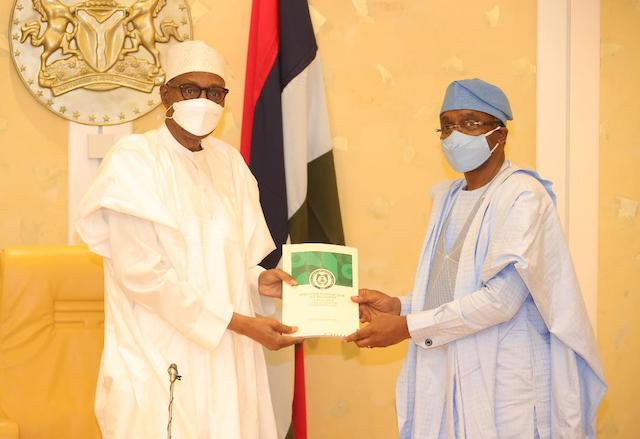 Buhari receives National Security Report from Speaker Gbajabiamila