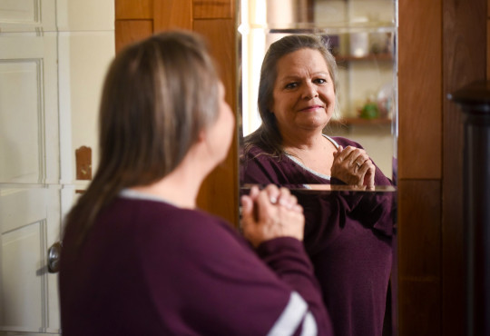 Connie Parke can now see herself in the mirror