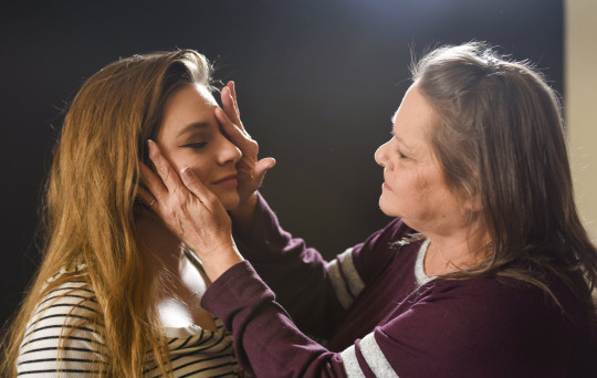 Connie Parke checks out her daughter