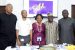 L-R; Managing Director, Flow Universal Solutions Ltd, Ikechi Odigbo; Senior Pastor, Daystar Christian Centre, Pastor Kenny Folarin; Chairman, The Wardrobe, Engr. Leke Awofeso; Managing Director, The Wardrobe, Mrs. Ade Awofeso and Managing Director, Credit Direct Limited, Mr. Akinwande Ademosu, at the launch and formal unveiling of fashion brand ‘Ade’ fashioned to fit, in Lagos, today.