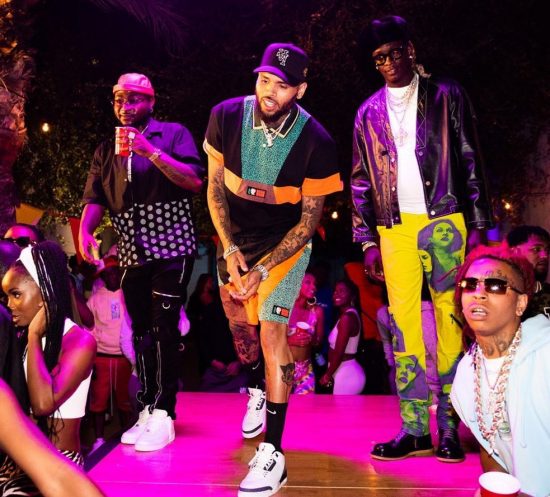 Davido with Chris Brown and Young Thug