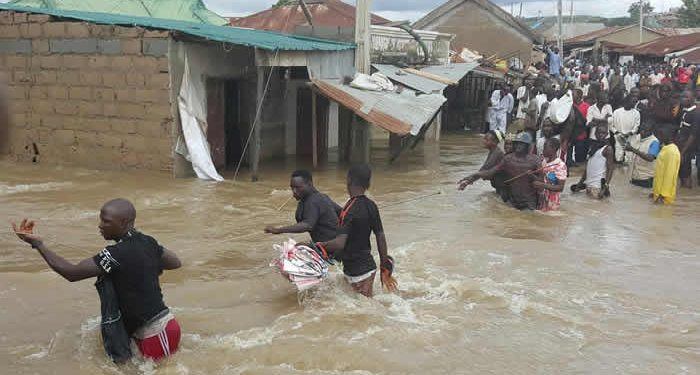 File: Flood in Baure LG of Katsina in 2020