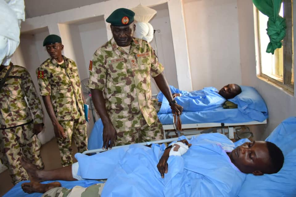 Some of Nigerian soldiers injured in battles with Boko Haram
