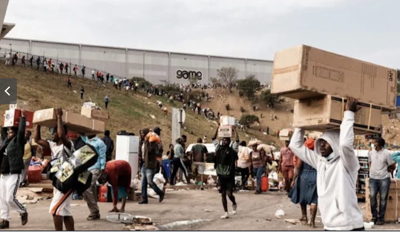 South Africa's looters or rioters