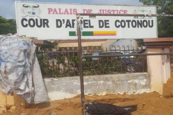 The signpost of the court where Igboho was brought today