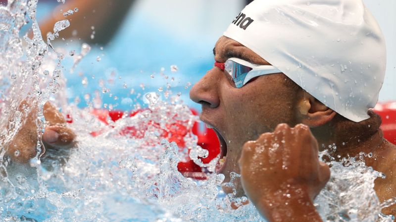 Tunisian swimmer Ahmed Hafnaoui wins unexpected gold medal