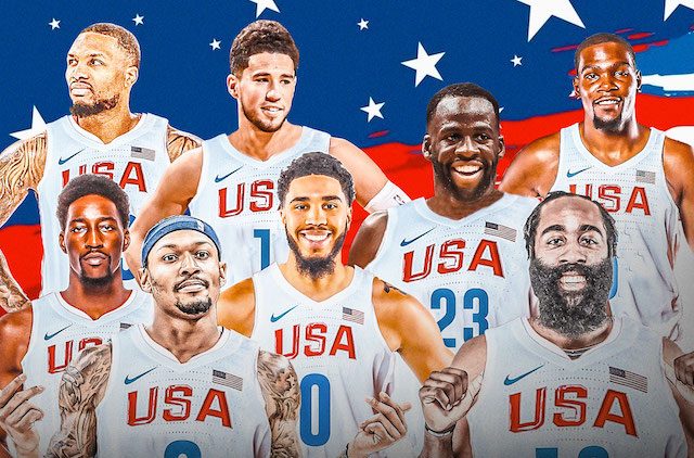 USA Basketball team to the Olympics
