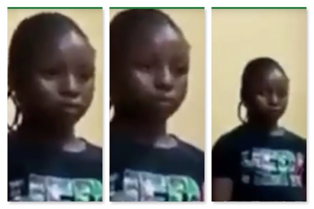 face of the devil- the 9 year-old girl who set ablaze Ebeano Supermarket in Abuja