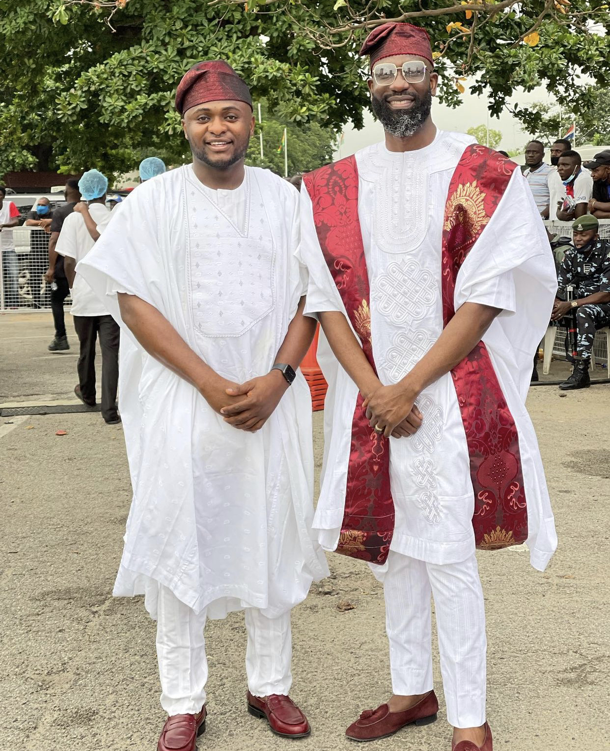 Media personality Ubi Franklin and Mai Atafo #KDLagos2021