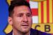 Messi shed tears while saying his good bye to Barcelona