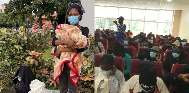 The mother and her baby and other students