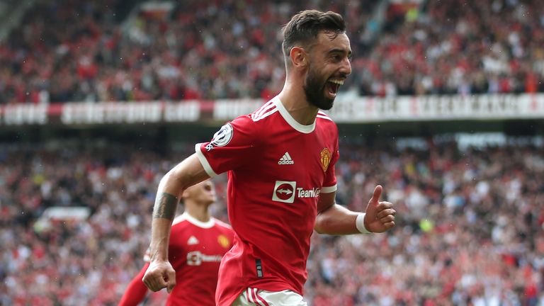 Bruno Fernandes nets hat-trick for Manchester United against Leeds
