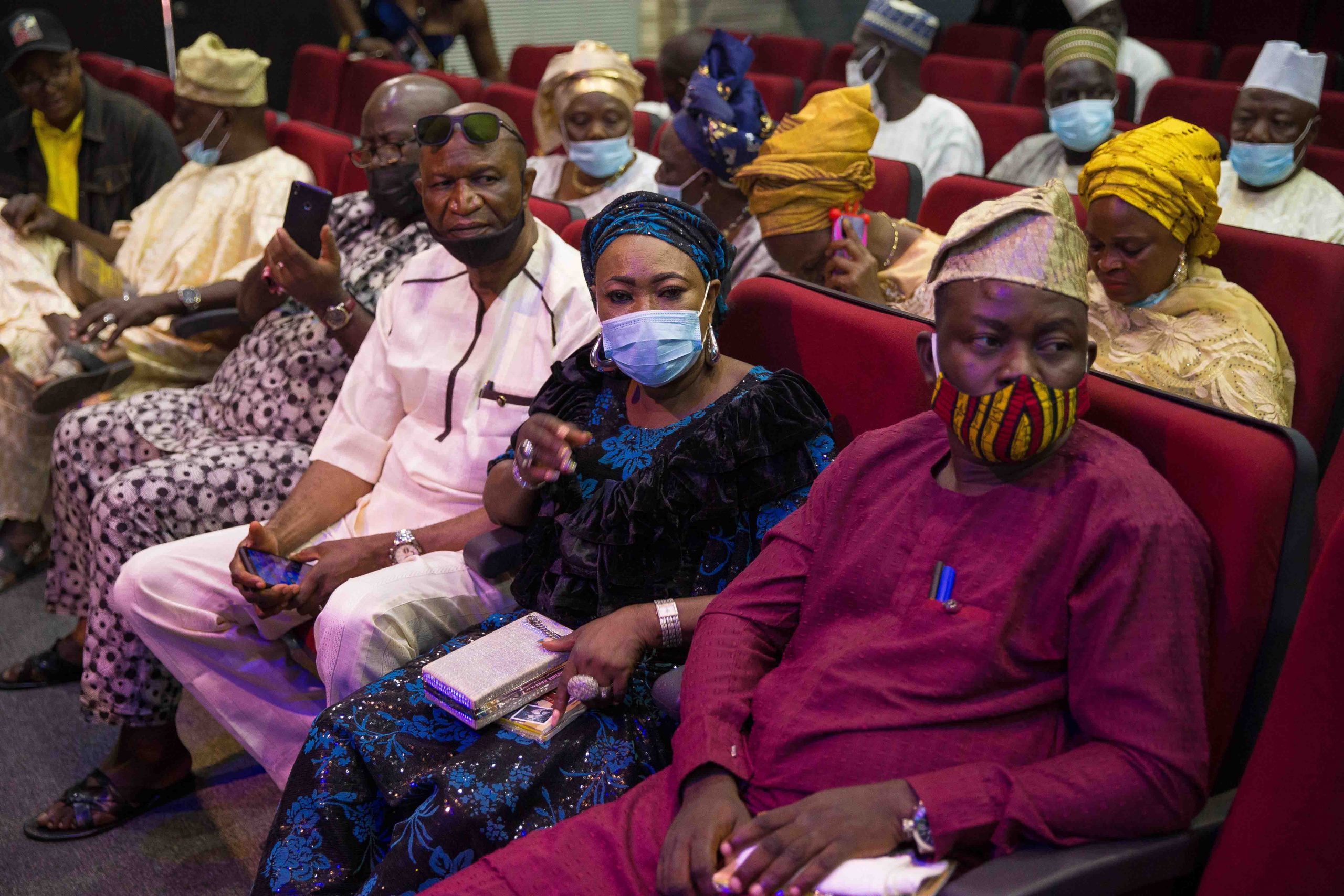 Family members and friends of Baba Ani at the event. Photo by Ayodele Efunla