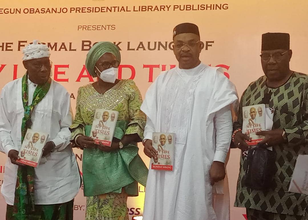 Obasanjo and others during the launch of the m