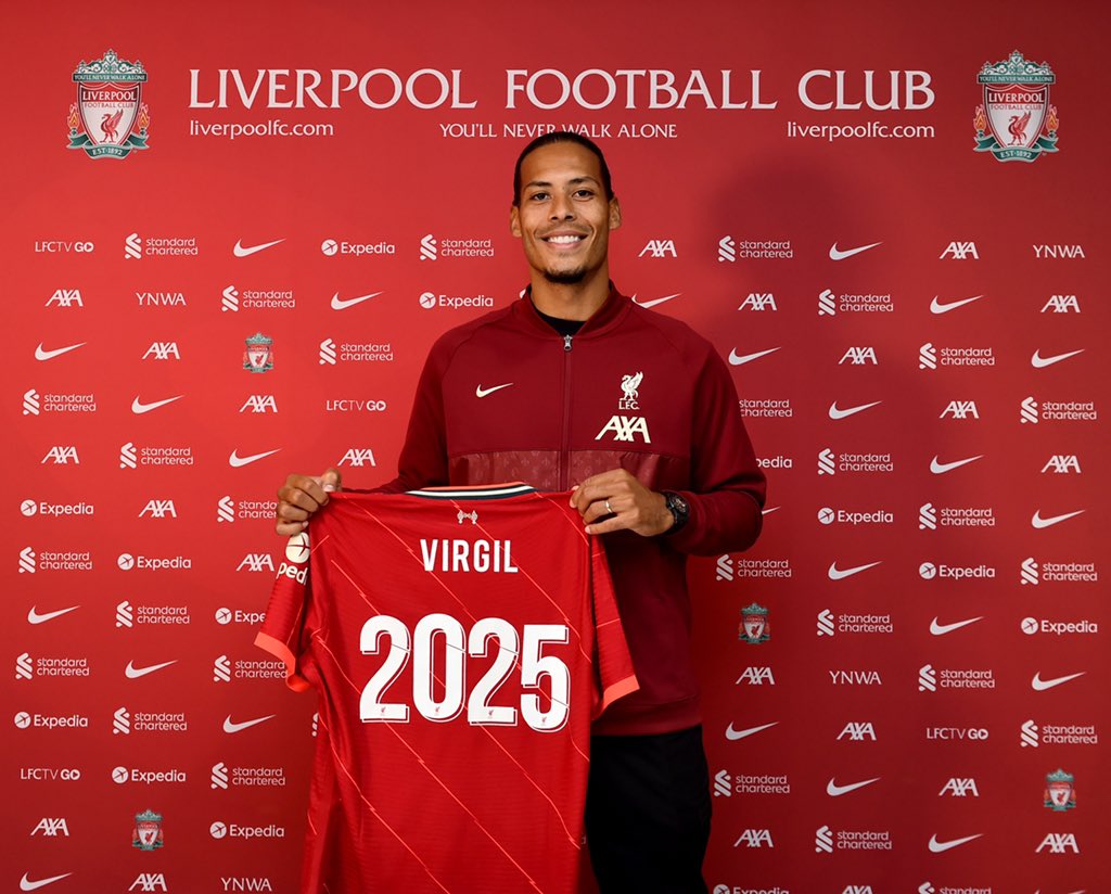 Van Dijk extends contract with Liverpool till 2025