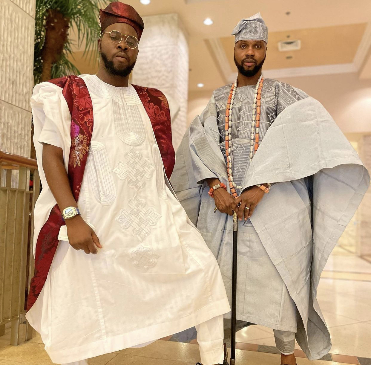 Prince Bukunyi Olateru-Olagbegi and the groom #KDLagos2021