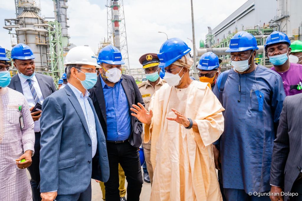 The Minister of Interior, Mr Rauf Aregbesola meets management of the Indorama Petrochemicals and Fertilizer Limited in Rivers State