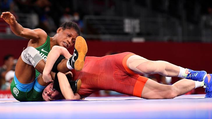 Adijat Idris loses 50kg freestyle wrestling in Team Nigeria's last competition in Tokyo Olympics