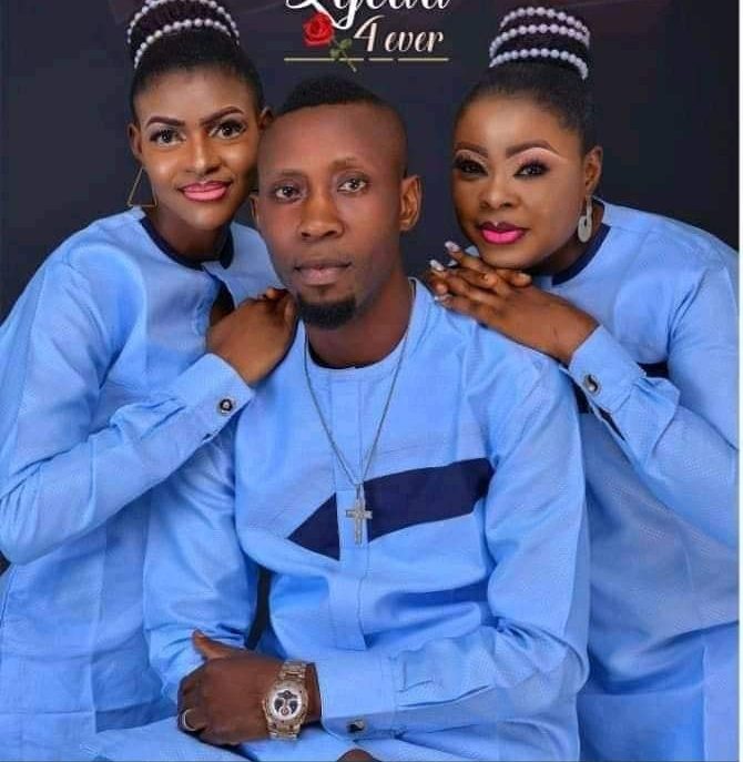 Ekpe Akpove, middle with Maro, left and Kome