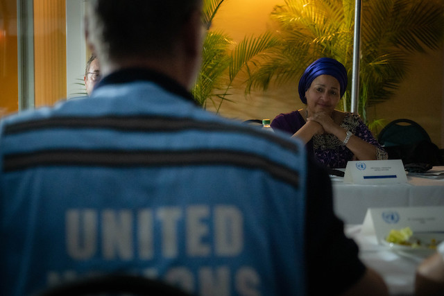 Amina Mohammed in Haiti