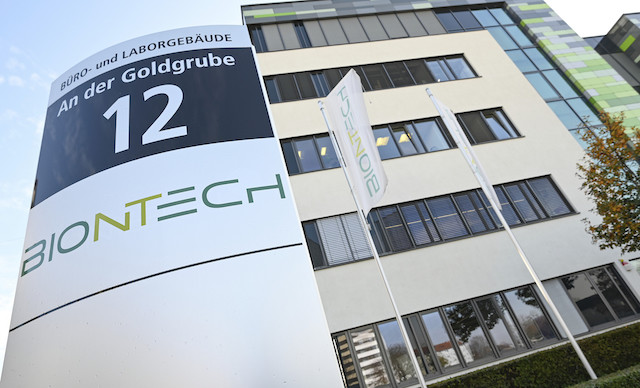 Headquarters of BioNTech in Mainz, Germany