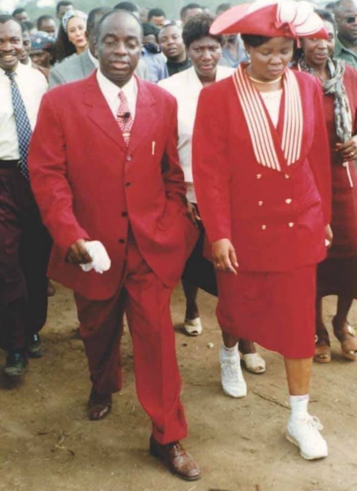 Bishop Oyedepo and his wife decades ago
