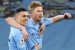 Kevin de Bruyne and Phil Foden
