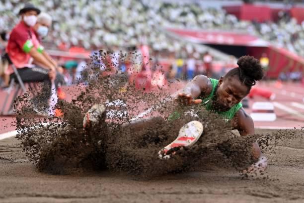 Ese Brume into Olympic finals in long jump