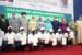 Hajiya Sadiya Farouq, 4th left, with guests and beneficiaries of N-Power scheme