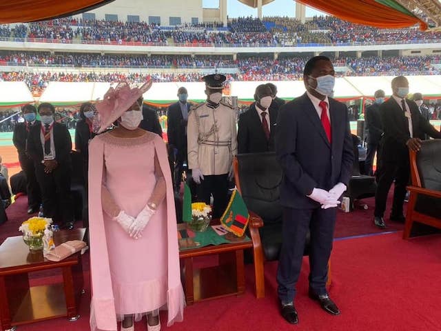 Hichilema and his wife