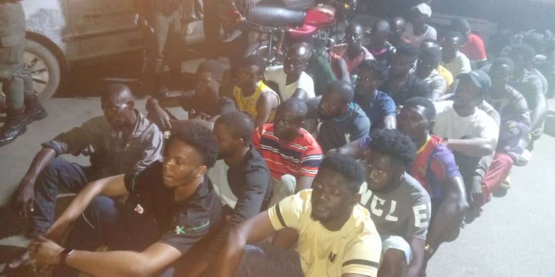 Lagos police raid black spots, bust 28 suspected criminals