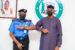 New Assistant Inspector General of Police in charge Zone 2, Johnson Kokumo and Governor Dapo Abiodun