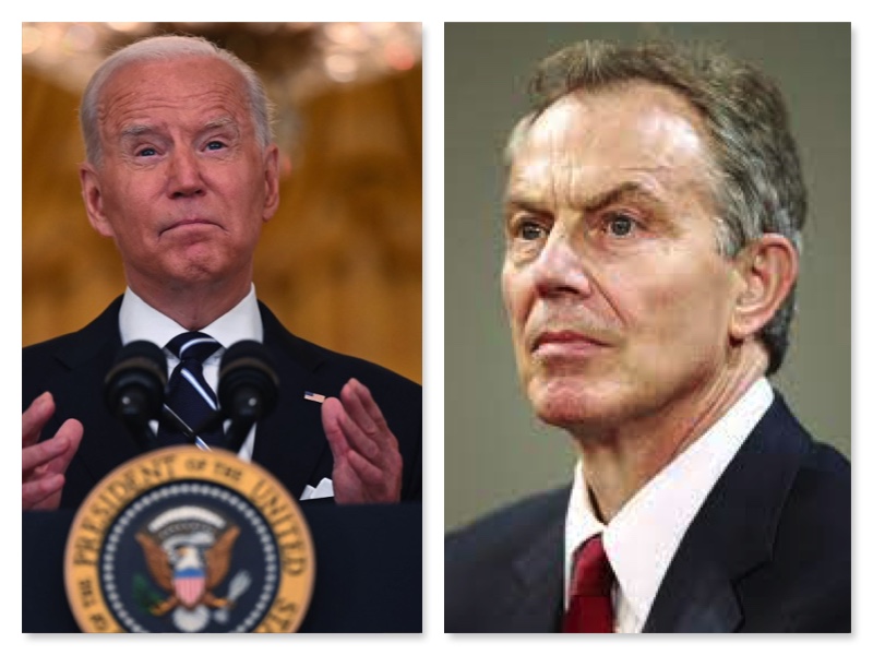 Joe Biden gets sharp rebuke from Tony Blair over Afghanistan