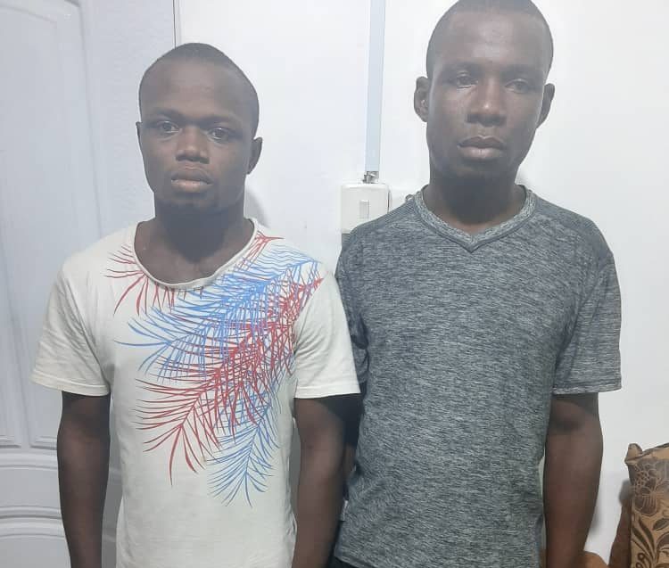 The suspected kidnappers