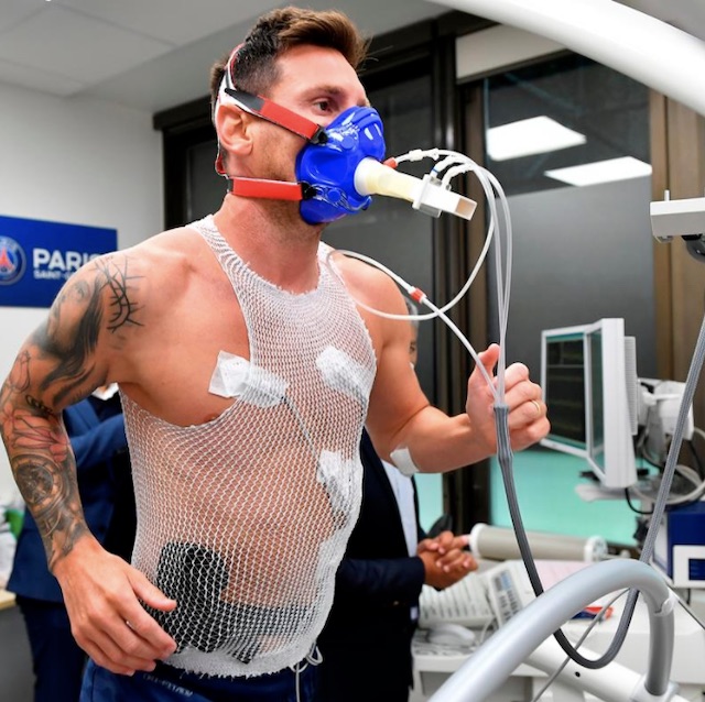 Messi doing the medical