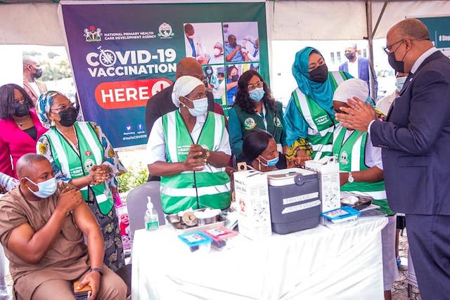 COVID-19 vaccination: NCDC DG, Chikwe Ihekweazu at the flag off of the phase 2 in Abuja