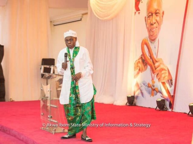 Obasanjo speaks at the Mbang’s book launch