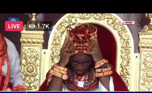 Olu Of Warri Tshola Emiko Crowned Ogiame Atuwatse Iii Photos P M News