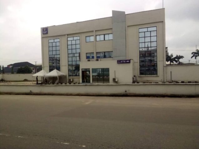 Polaris and Sterling bank in Wetheral Road, Owerri; all closed for business