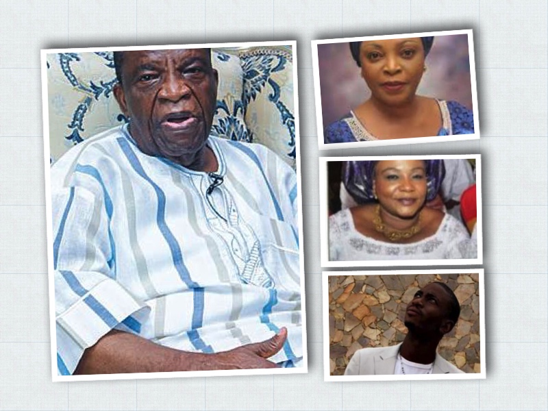 Prince Adedoyin's family tragedies- Top right, Funke, Omolola and her son Subomi Olobayo