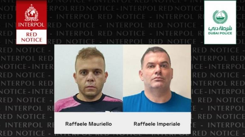 Red notice for Mauriello and Imperiale