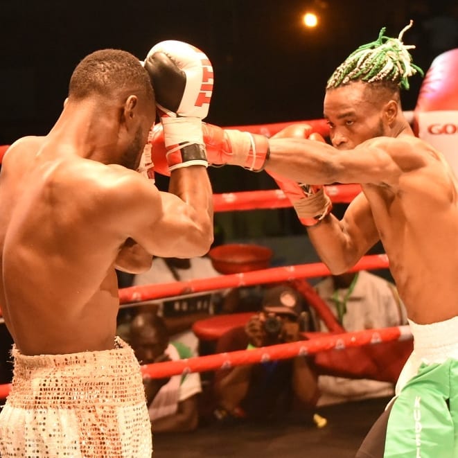 Rilwan Oladosu, right also featuring at GOTV boxing night