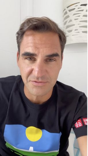 Roger Federer on Sunday night announcing third knee surgery