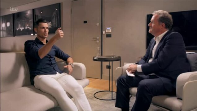 Ronaldo and Piers Morgan
