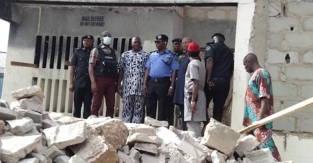 The Nnewi police station attacked by gunmen