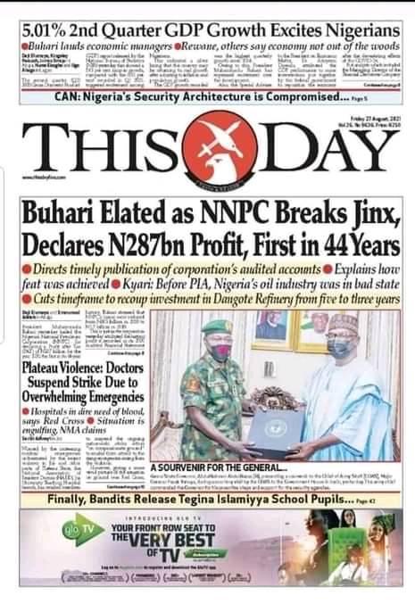 The original THISDAY EDITION