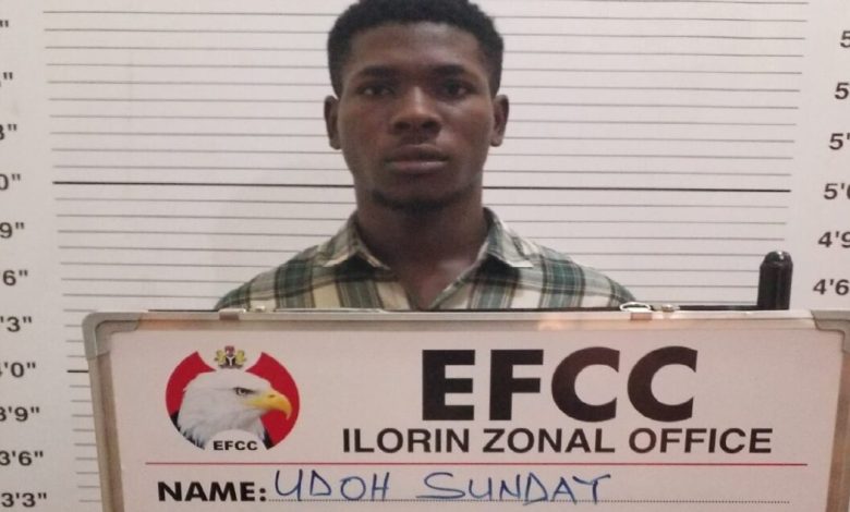 Udoh Sunday Okon: UNILORIN Student jailed for lottery scam