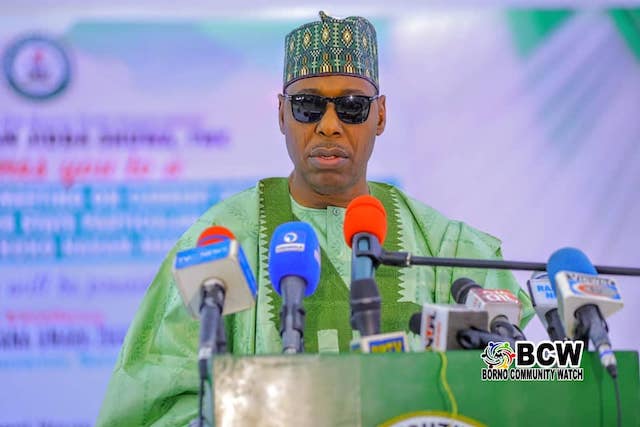 Gov. Zulum at the stakeholder meeting on surrendered Boko Haram