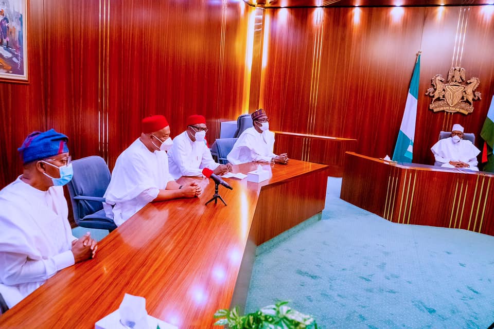 Anambra governorship poll: Buhari presents APC flag to Andy Uba